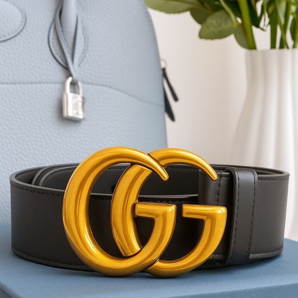 Gucci Black Leather Belt - Picture 1 of 5